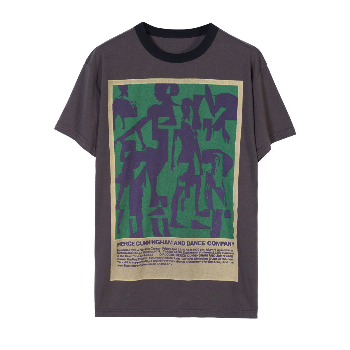 Cotton Loose Dancer Print T Couple Short Sleeve Cotton T-shirt Loose.