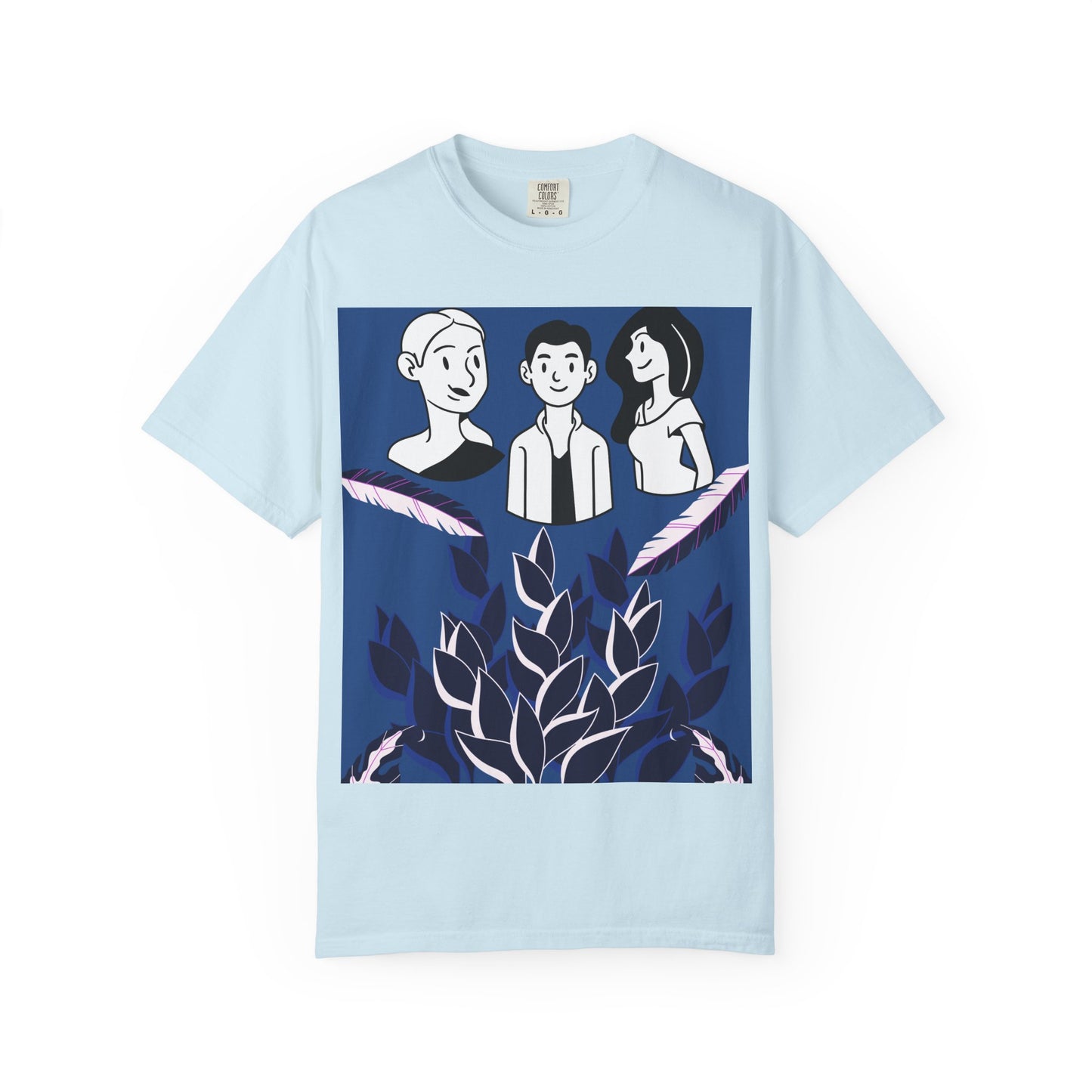 Garment-Dyed T-Shirt, Casual Tee, Unisex Graphic Tee, Nature-Inspired Shirt, Perfect Gift for Friends,