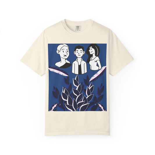 Garment-Dyed T-Shirt, Casual Tee, Unisex Graphic Tee, Nature-Inspired Shirt, Perfect Gift for Friends,