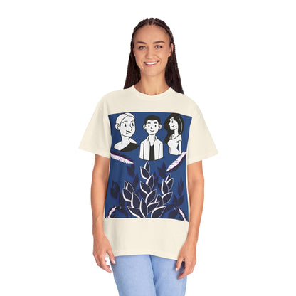 Garment-Dyed T-Shirt, Casual Tee, Unisex Graphic Tee, Nature-Inspired Shirt, Perfect Gift for Friends,