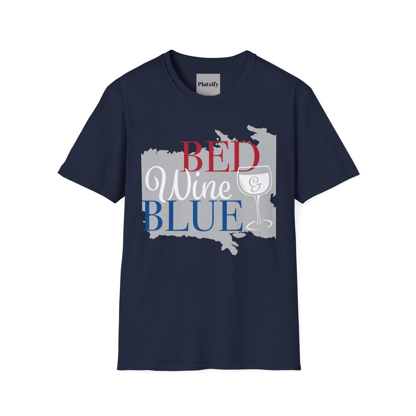 Copy of Patriotic Wine Lovers T-Shirt, Perfect for BBQs, Summer Parties, Casual Summer Wear