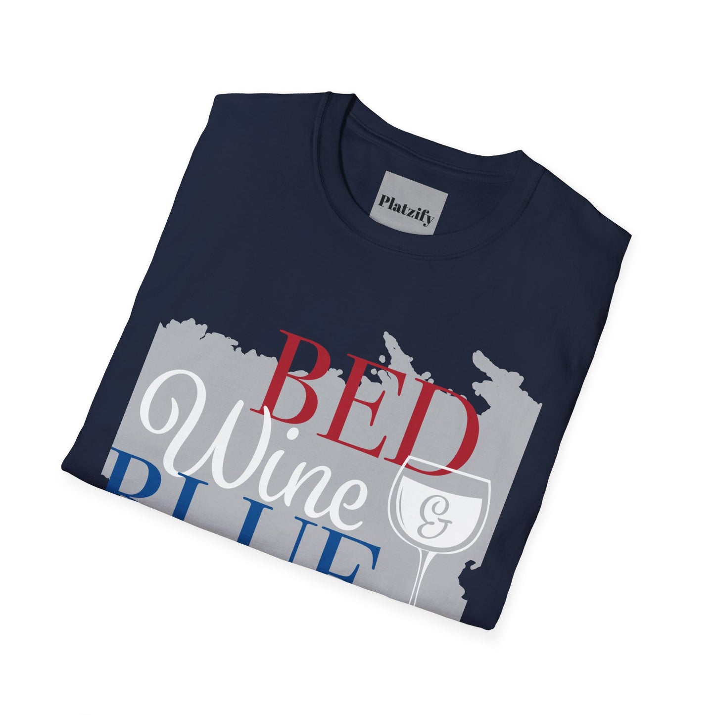 Copy of Patriotic Wine Lovers T-Shirt, Perfect for BBQs, Summer Parties, Casual Summer Wear