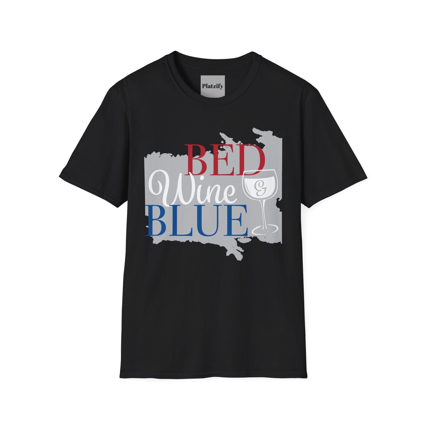 Copy of Patriotic Wine Lovers T-Shirt, Perfect for BBQs, Summer Parties, Casual Summer Wear