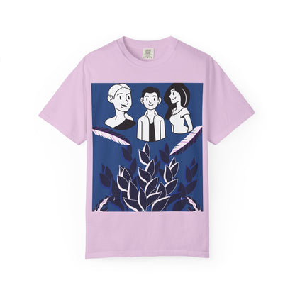 Garment-Dyed T-Shirt, Casual Tee, Unisex Graphic Tee, Nature-Inspired Shirt, Perfect Gift for Friends,
