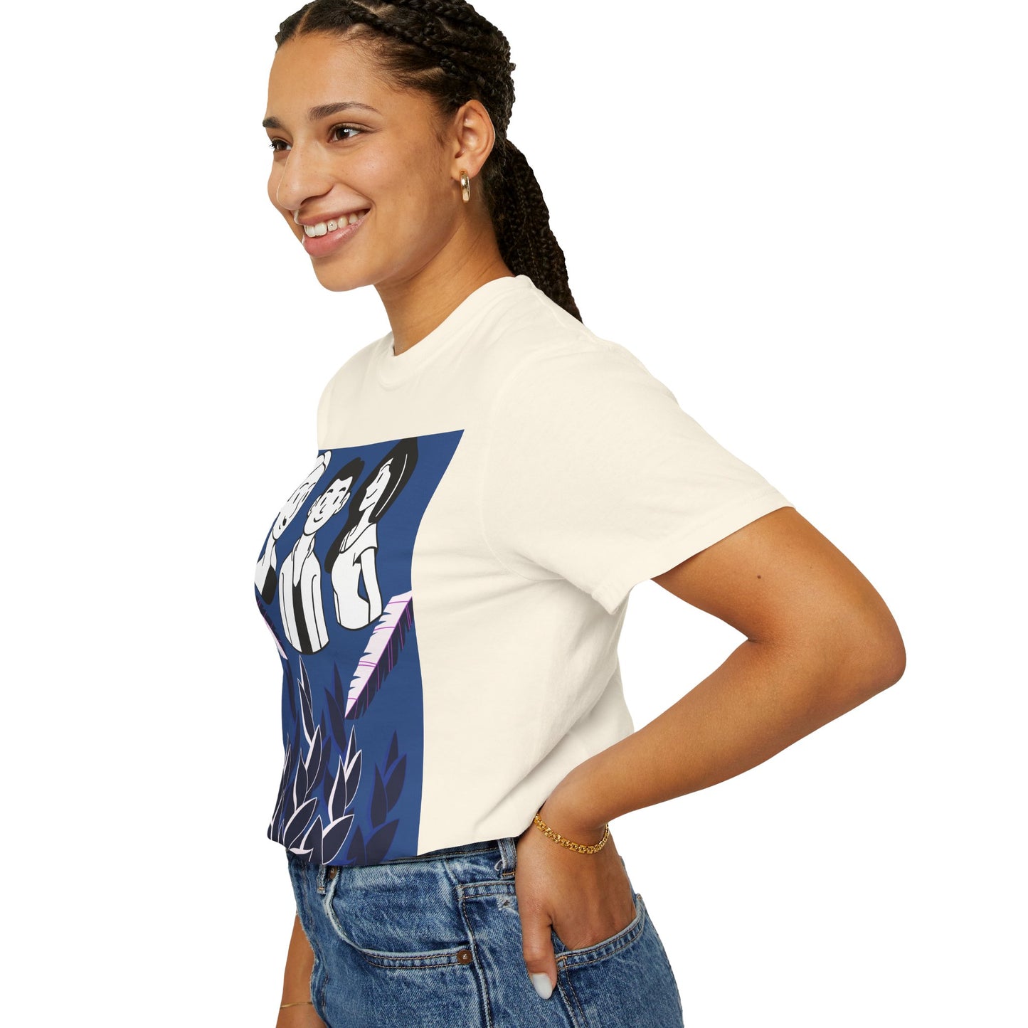 Garment-Dyed T-Shirt, Casual Tee, Unisex Graphic Tee, Nature-Inspired Shirt, Perfect Gift for Friends,